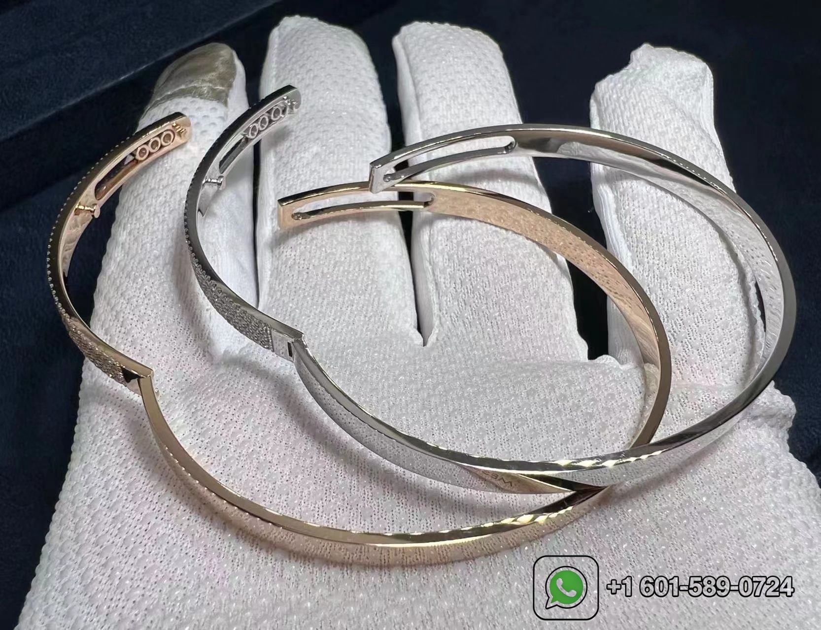 messika move noa pave set diamond bangle bracelet for women 10093 wg 1