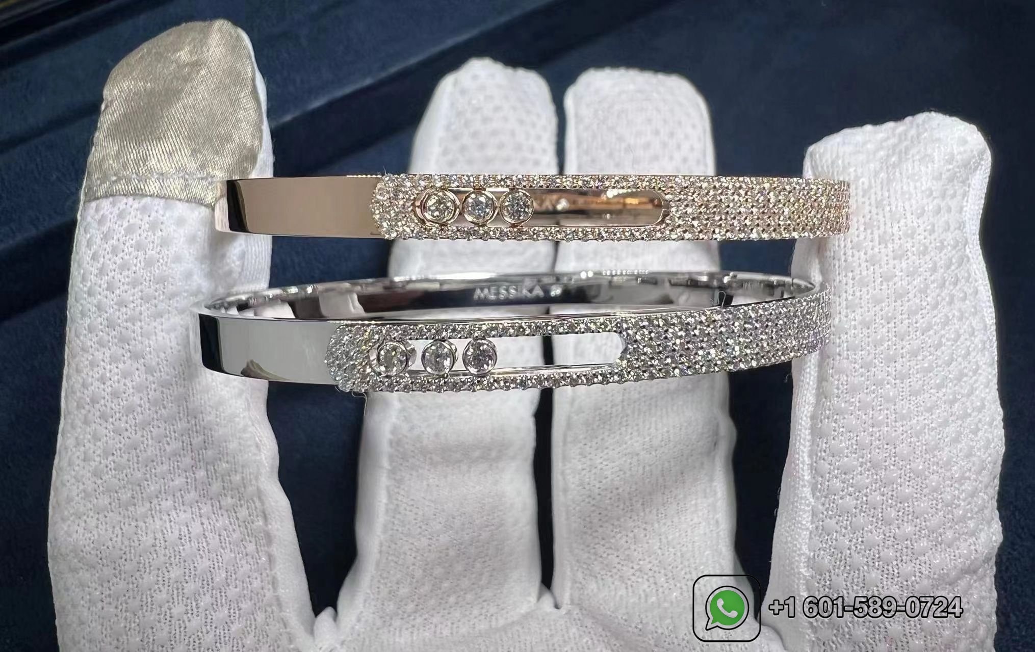 messika move noa pave set diamond bangle bracelet for women 10093 wg 7