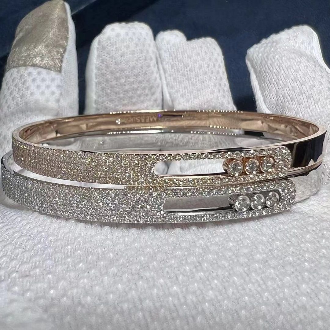 messika move noa pave set diamond bangle bracelet for women 10093 wg