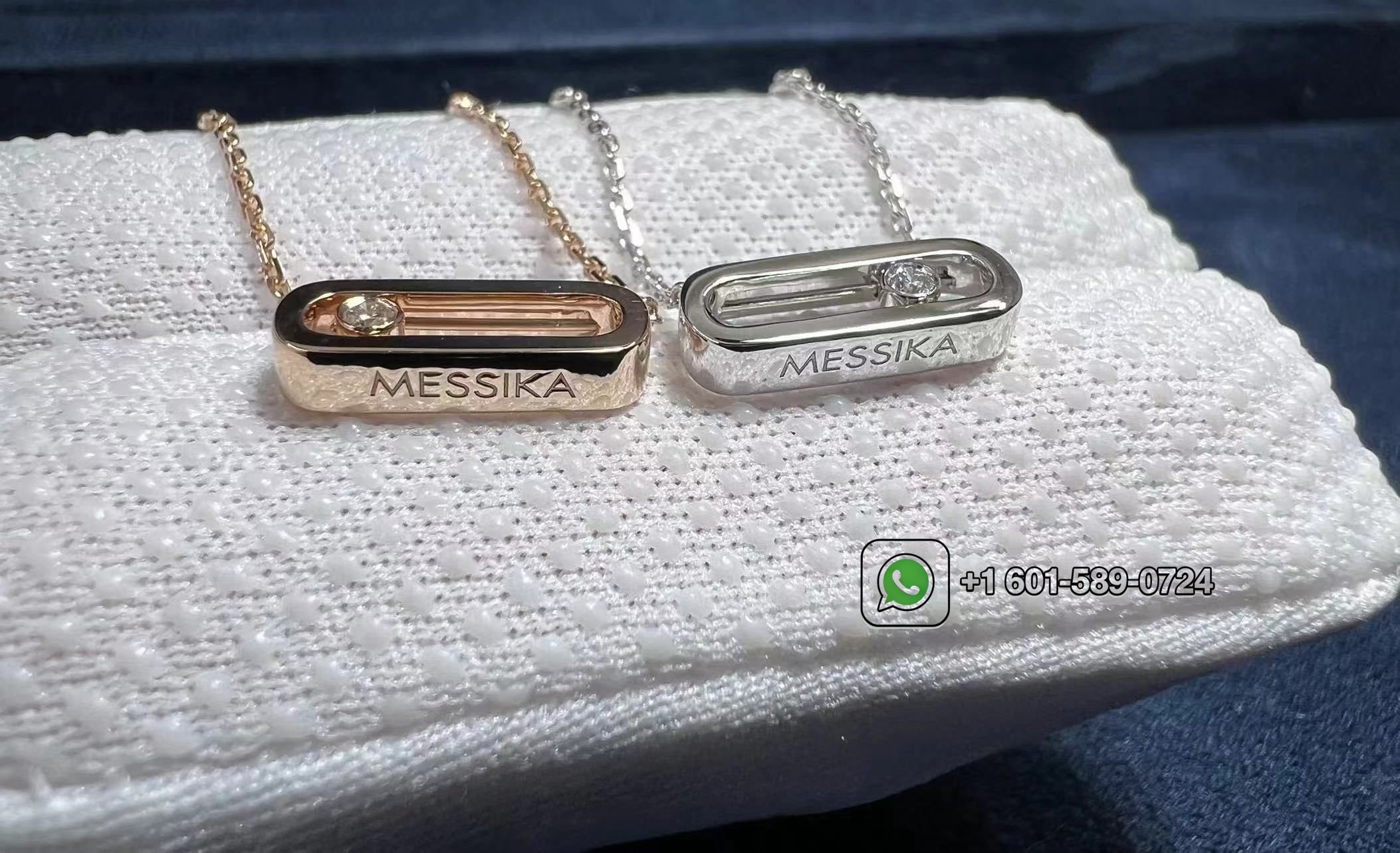 messika move uno 18k white gold diamond necklace 2