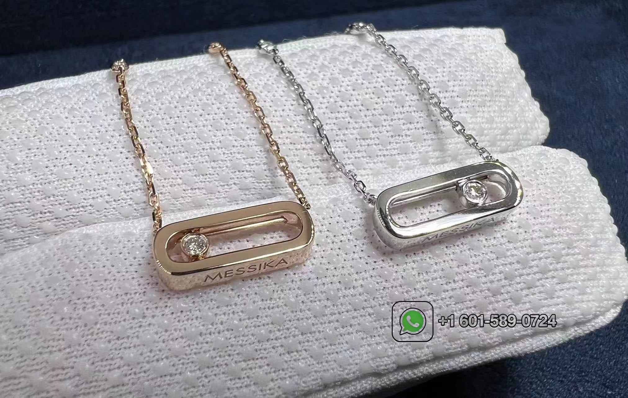 messika move uno 18k white gold diamond necklace 3