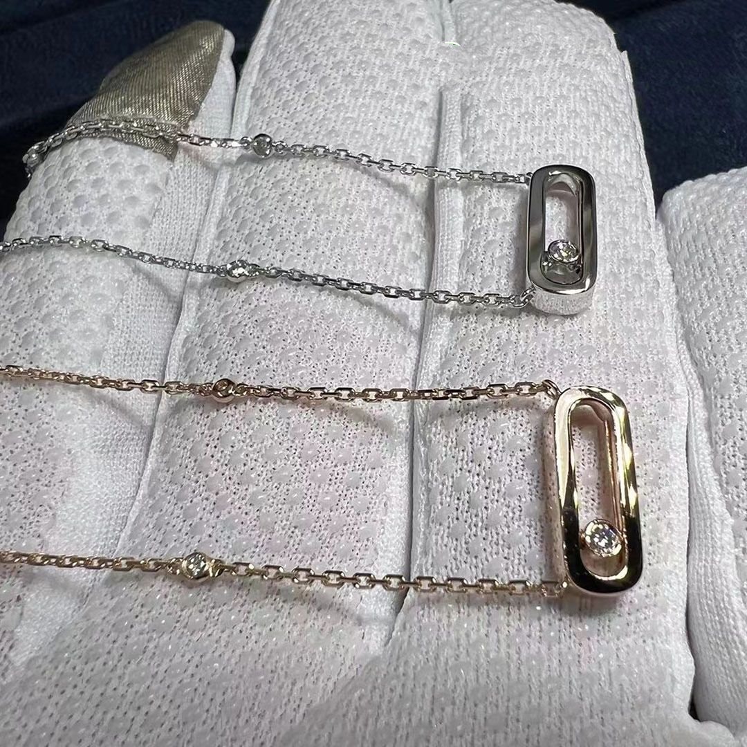 messika move uno 18k white gold diamond necklace