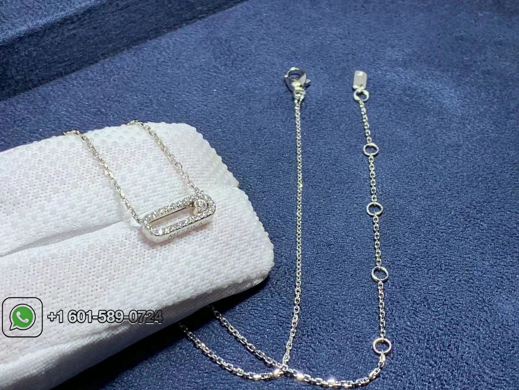 messika move uno pave diamond 18k white gold necklace 7