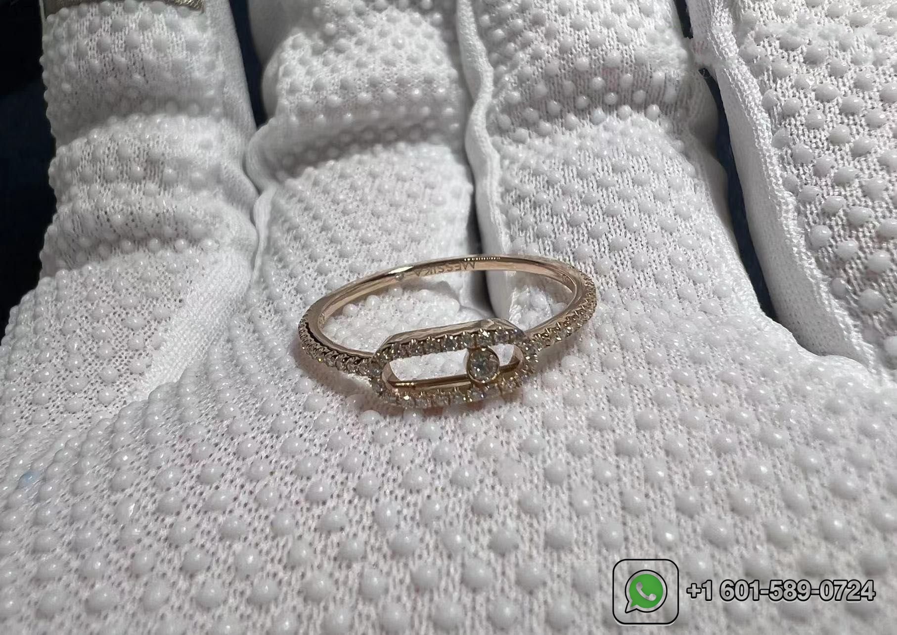 messika move uno pave diamond large model 18k rose gold ring 3