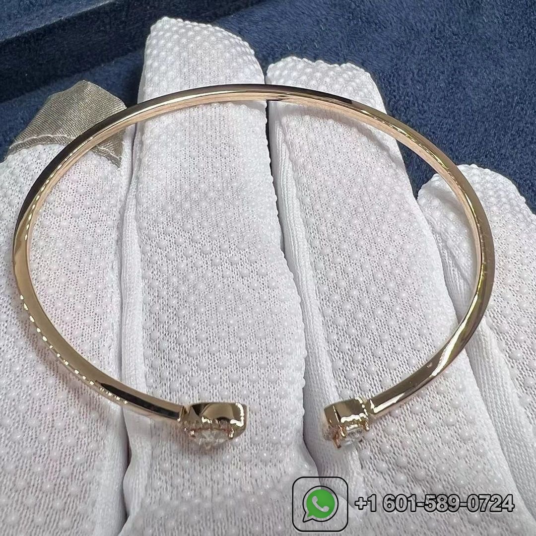 messika my twin toi moi 18k pink gold diamond thin bangle bracelet 1