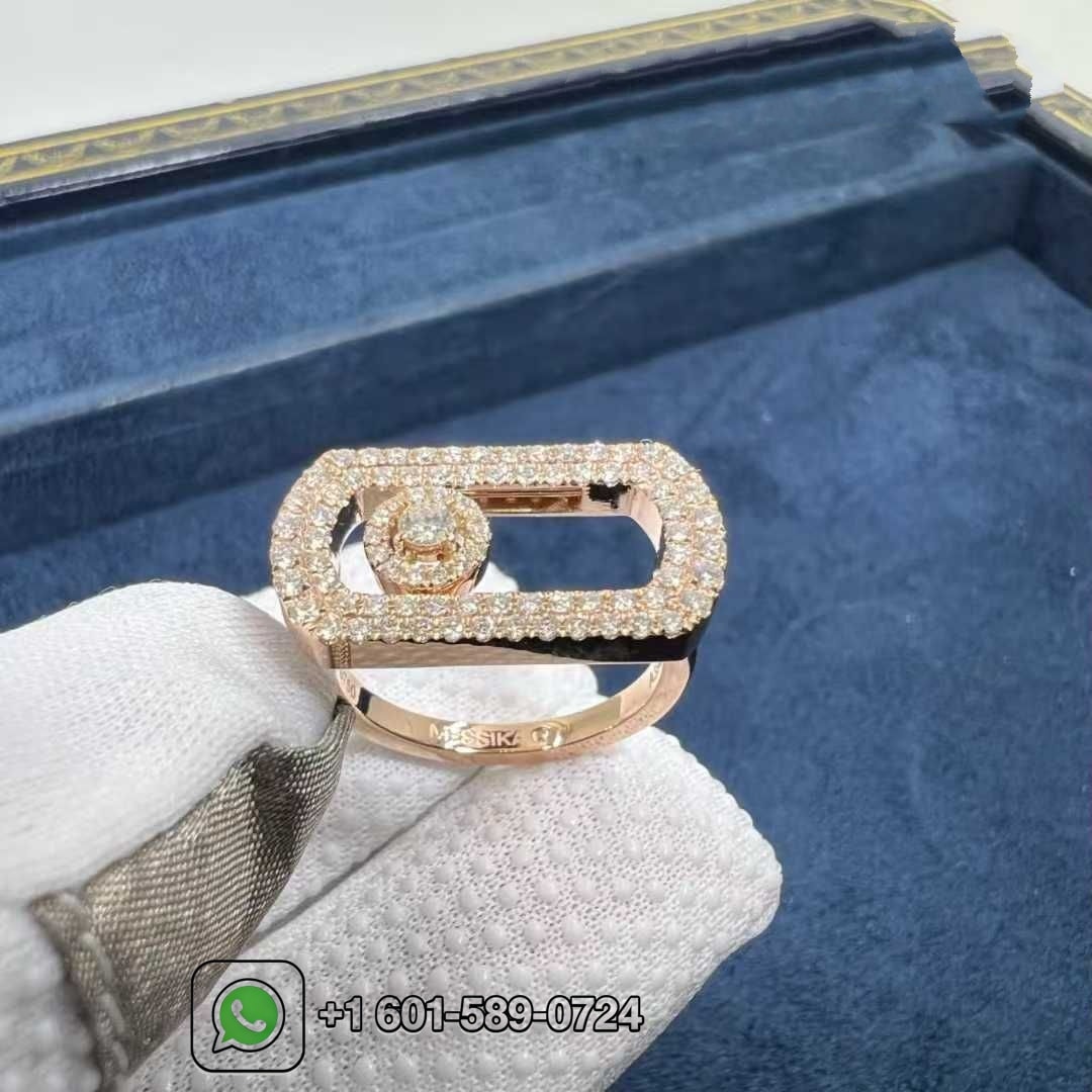 messika so move pave 18k rose gold and 0.6ct diamond ring 4