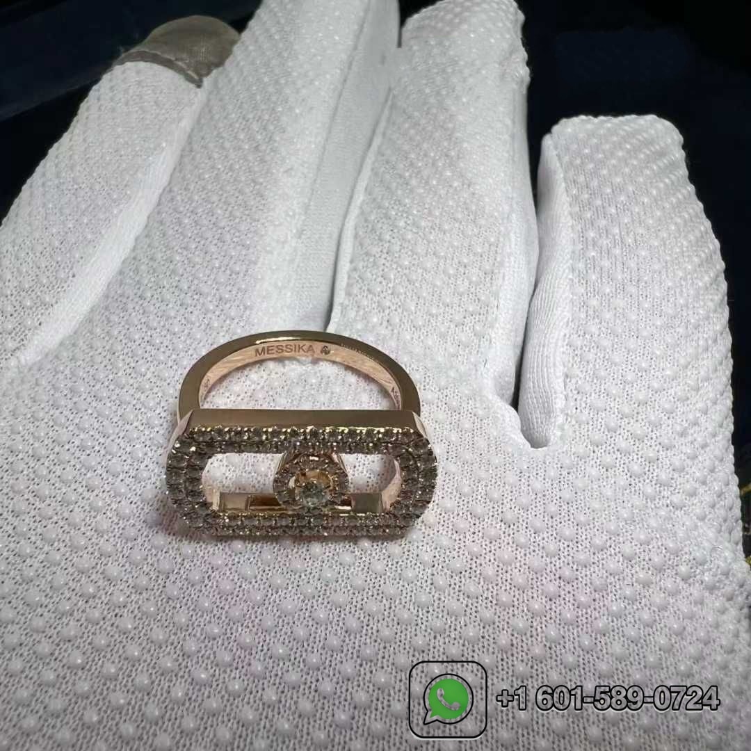 messika so move pave 18k rose gold and 0.6ct diamond ring 6