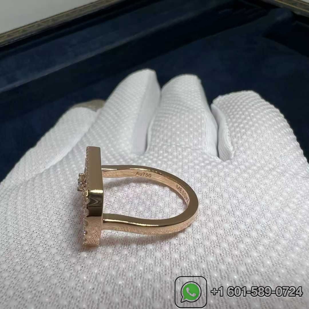 messika so move pave 18k rose gold and 0.6ct diamond ring 7