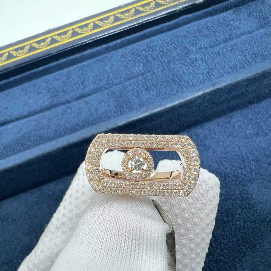 messika so move pave 18k rose gold and 0.6ct diamond ring