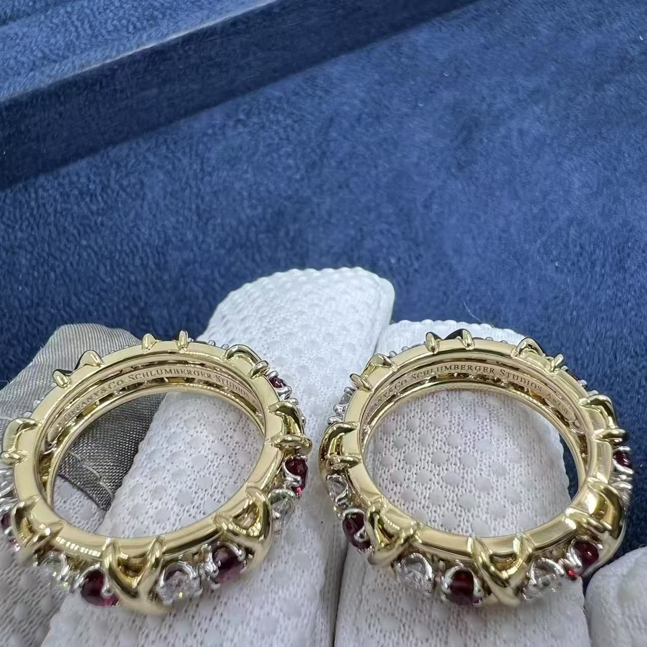 tiffany sixteen stone with diamonds and rubies ring 60696721 2