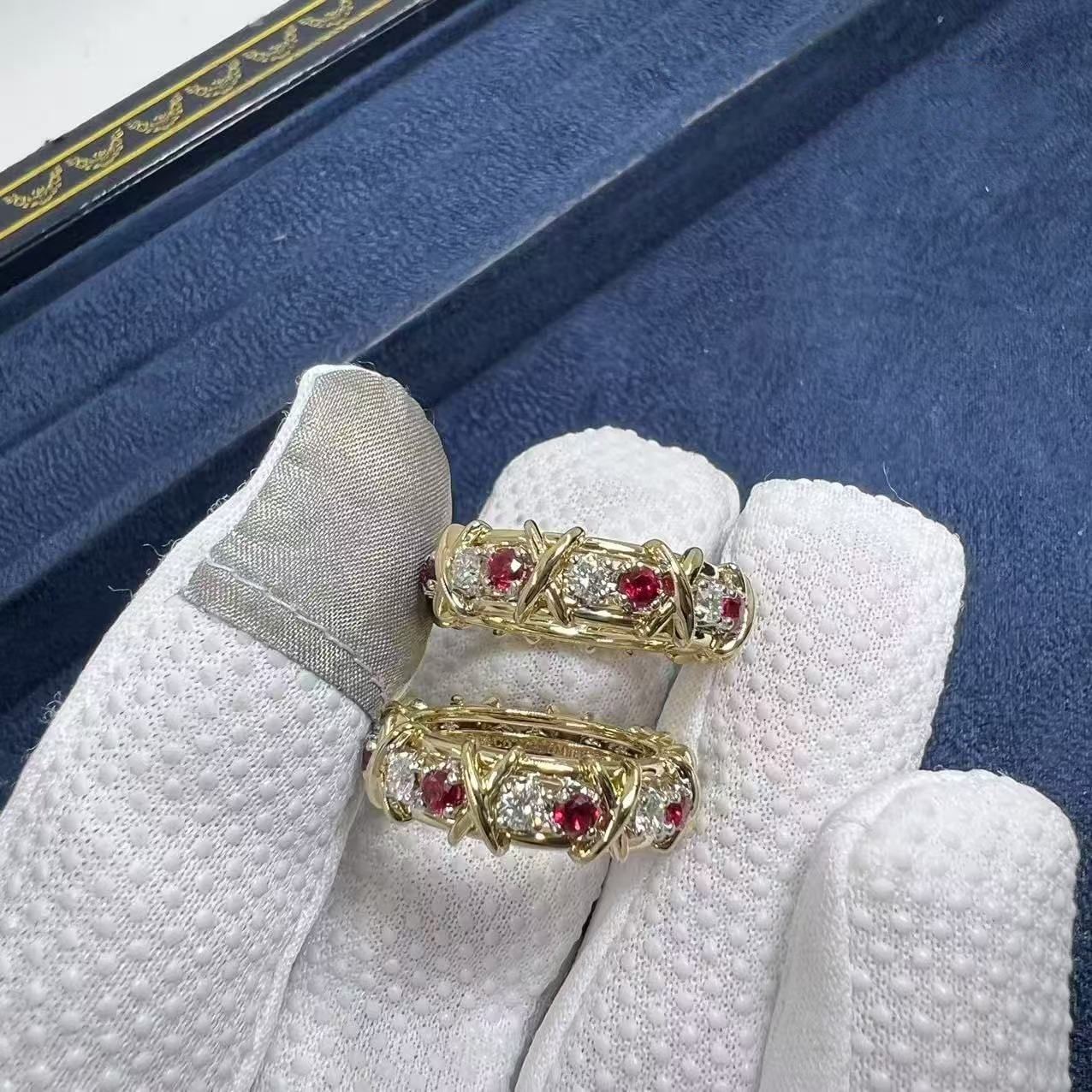 tiffany sixteen stone with diamonds and rubies ring 60696721