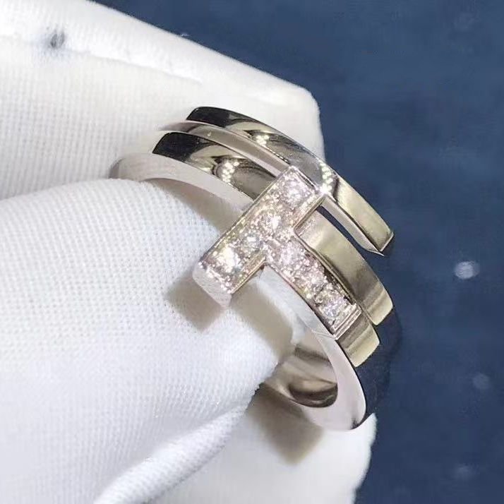 tiffany t 18k white gold diamond square wrap ring 60149848 5