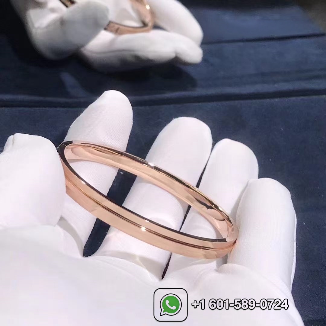 tiffany t diamond hinged 18k rose gold bangle bracelet 1