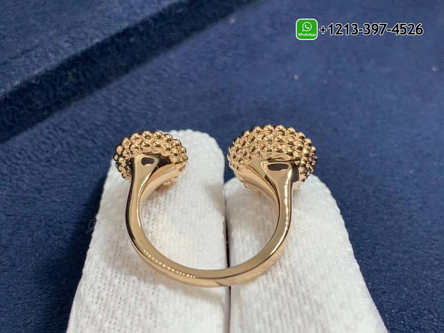 Van-Cleef-Arpels-18K-Rose-Gold-Diamond-Carnelian-Perlee-Couleurs-Between-The-Finger-Ring-VCARO9SV00-3.jpg Custom Made Best Quality 1:1 Cheap Van Cleef & Arpels 18K Rose Gold Diamond Carnelian Perlee Couleurs Between The Finger Ring - High Quality 18k Gold and Diamond Luxury Distinctive Collection Designer Jewelry Customized Factory Price - Image 4