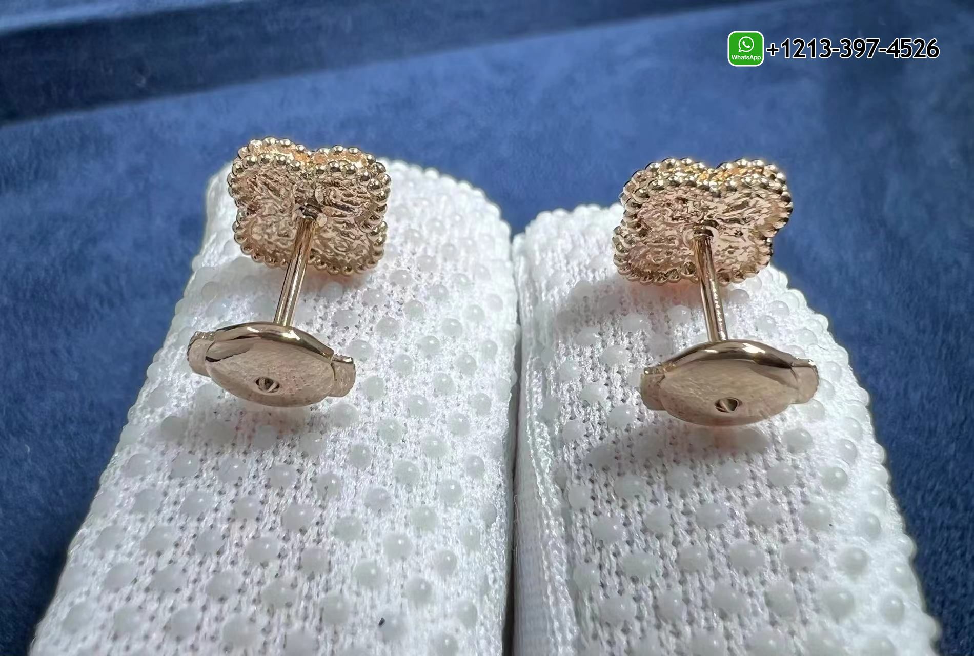 Van-Cleef-Arpels-18K-Rose-Gold-Sweet-Alhambra-earstuds-–-VCARO8DB00-2.jpg 1:1 Quality Van Cleef & Arpels 18K Rose Gold Sweet Alhambra earstuds Replica - High Quality 18k Gold and Diamond Luxury Distinctive Collection Designer Jewelry Customized Factory Price - Image 6