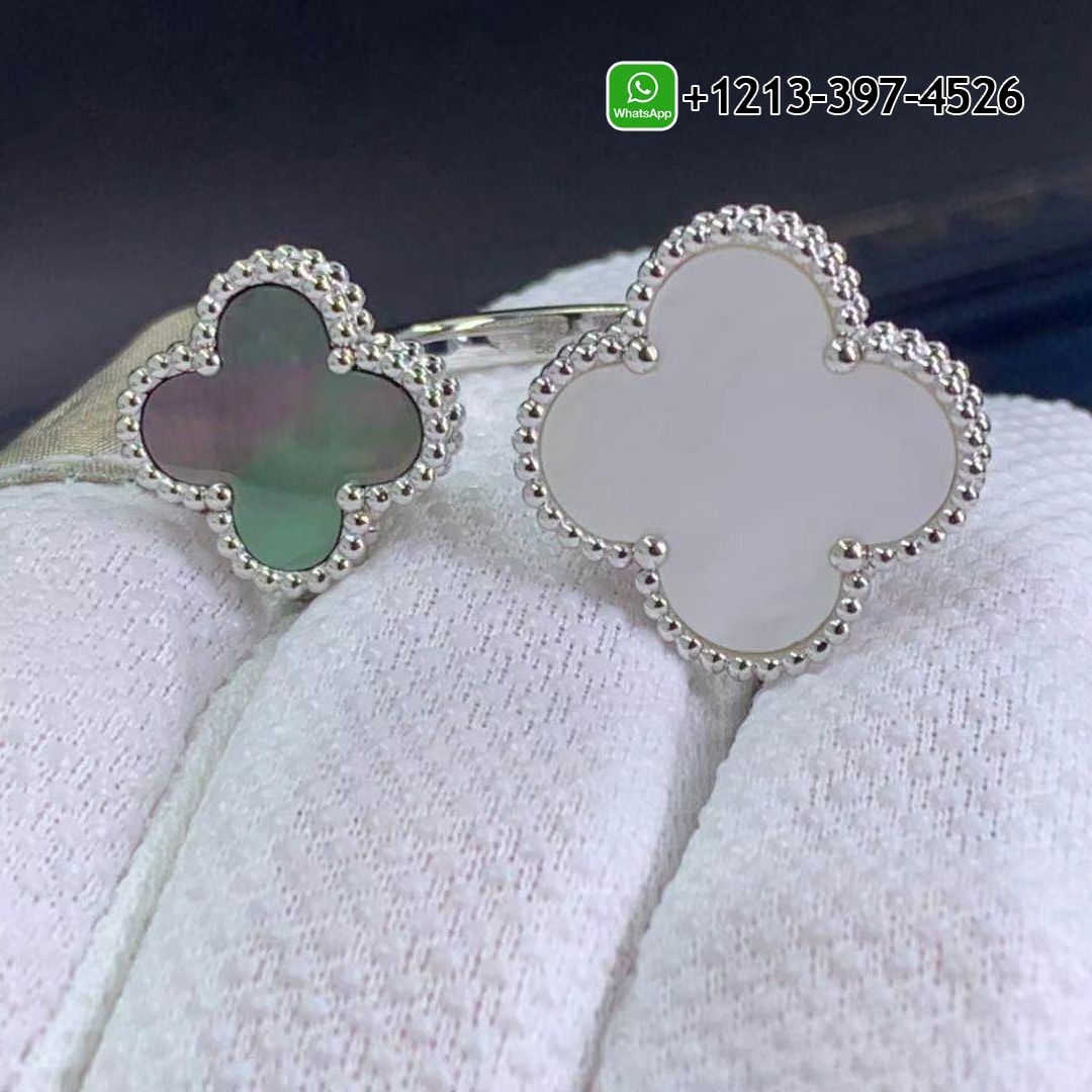 Van-Cleef-Arpels-18K-White-Gold-Mother-of-Pearl-Magic-Alhambra-Between-The-Fingers-Ring-VCARN05600.jpg Custom Made Best Quality 1:1 Van Cleef & Arpels 18K White Gold Mother of Pearl Magic Alhambra Between The Fingers Ring - High Quality 18k Gold and Diamond Luxury Distinctive Collection Designer Jewelry Customized Factory Price
