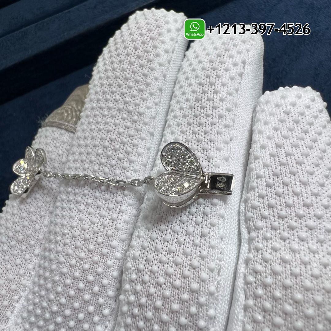 Van-Cleef-Arpels-18K-White-Gold-Pave-Diamond-Frivole-5-Flowers-Bracelet-VCARP6L700-8.jpg Custom Made Best Sellers Quality 1:1 Van Cleef & Arpels 18K White Gold Pave Diamond Frivole 5 Flowers Bracelet - High Quality 18k Gold and Diamond Luxury Distinctive Collection Designer Jewelry Customized Factory Price - Image 9