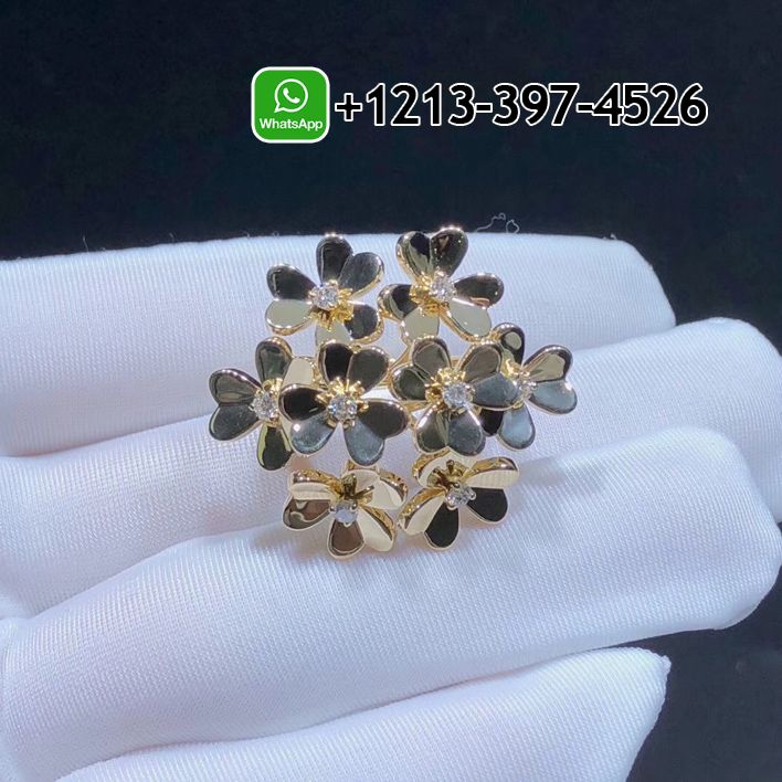 Van-Cleef-Arpels-18K-Yellow-Gold-Diamond-Frivole-8-Flowers-Ring-VCARB67700-1.jpg Custom Made Best Sellers Quality 1:1 Van Cleef & Arpels 18K Yellow Gold Diamond Frivole 8 Flowers Ring - High Quality 18k Gold and Diamond Luxury Distinctive Collection Designer Jewelry Customized Factory Price - Image 2