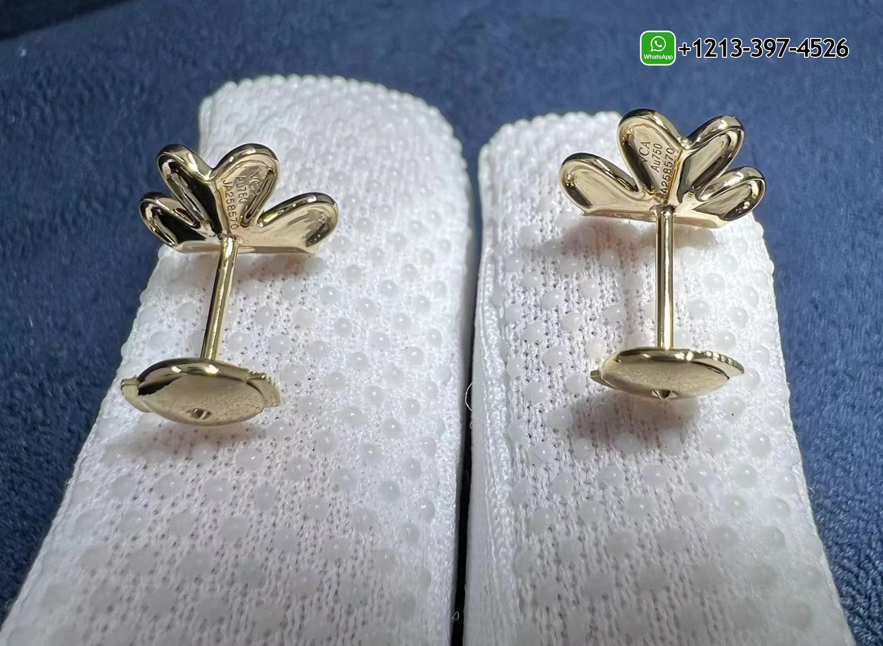 Van-Cleef-Arpels-18K-Yellow-Gold-Frivole-Emerald-Mini-Model-Earrings-VCARP7SD00-2.jpg Best Sellers 1:1 Quality Cheap Custom Made Van Cleef & Arpels 18K Yellow Gold Frivole Emerald Mini Model Earrings - High Quality 18k Gold and Diamond Luxury Distinctive Collection Designer Jewelry Customized Factory Price - Image 5