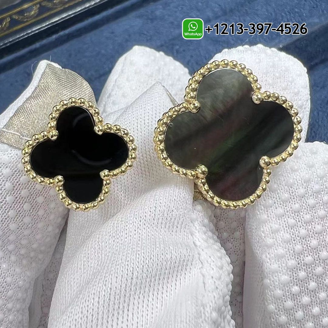 Van-Cleef-Arpels-18K-Yellow-Gold-Grey-Mother-of-Pearl-Onyx-Magic-Alhambra-Between-the-Finger-Ring-VCARN05700.jpg Custom Made 1:1 High Quality Cheap Van Cleef & Arpels VCA 18K Yellow Gold Grey Mother of Pearl Onyx Magic Alhambra Between the Finger Ring - High Quality 18k Gold and Diamond Luxury Distinctive Collection Designer Jewelry Customized Factory Price