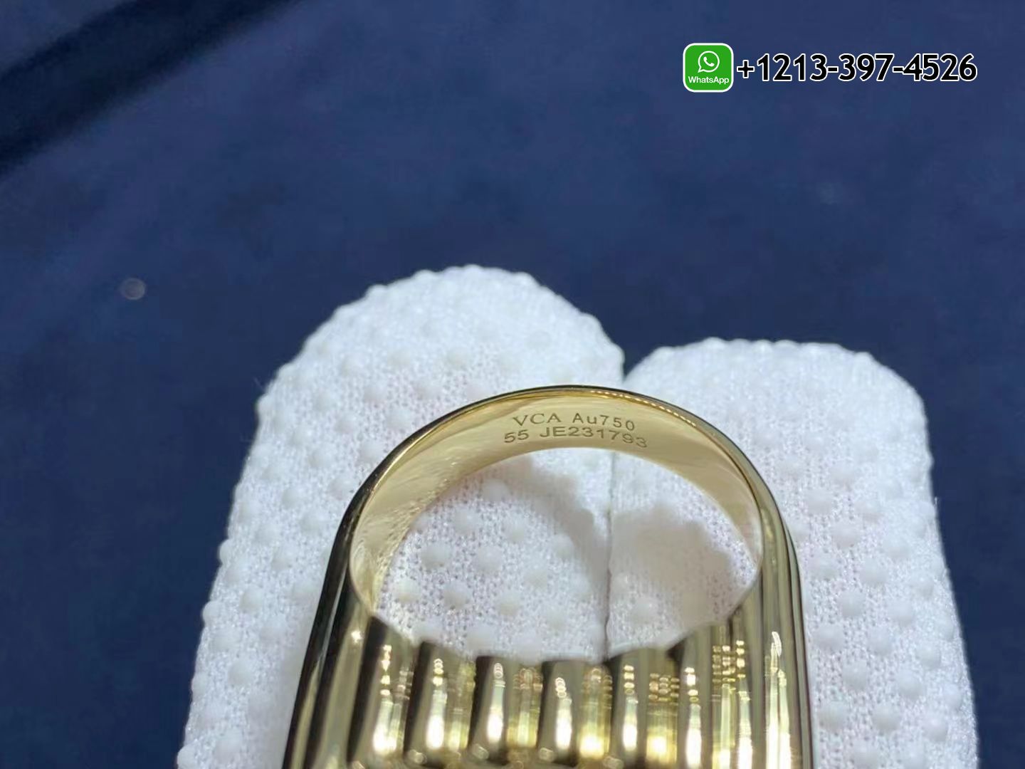 Van-Cleef-Arpels-18K-Yellow-Gold-Perlee-Diamonds-Pave-Ring-VCARP6AP00-2.jpg Custom Made Best Quality 1:1 Cheap Van Cleef & Arpels 18K Yellow Gold Perlée Diamonds Pavé Ring - High Quality 18k Gold and Diamond Luxury Distinctive Collection Designer Jewelry Customized Factory Price - Image 3