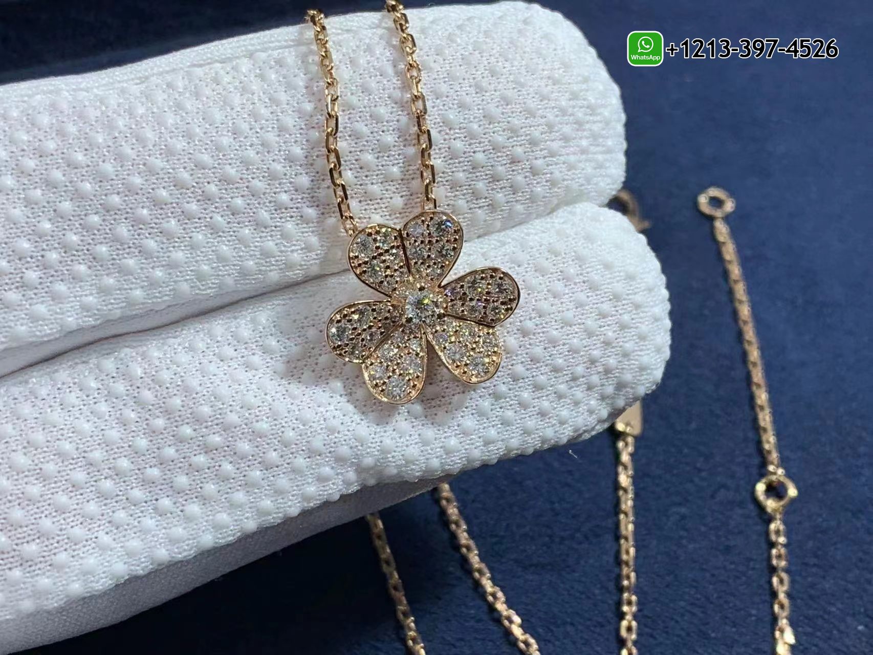 Van-Cleef-Arpels-18k-Rose-Gold-Frivole-Diamond-Small-Model-Pendant-Necklace-VCARP7RL00-6.jpg Custom Made Best Quality 1:1 Cheap Van Cleef & Arpels 18k Rose Gold Frivole Diamond Small Model Pendant Necklace - High Quality 18k Gold and Diamond Luxury Distinctive Collection Designer Jewelry Customized Factory Price - Image 7