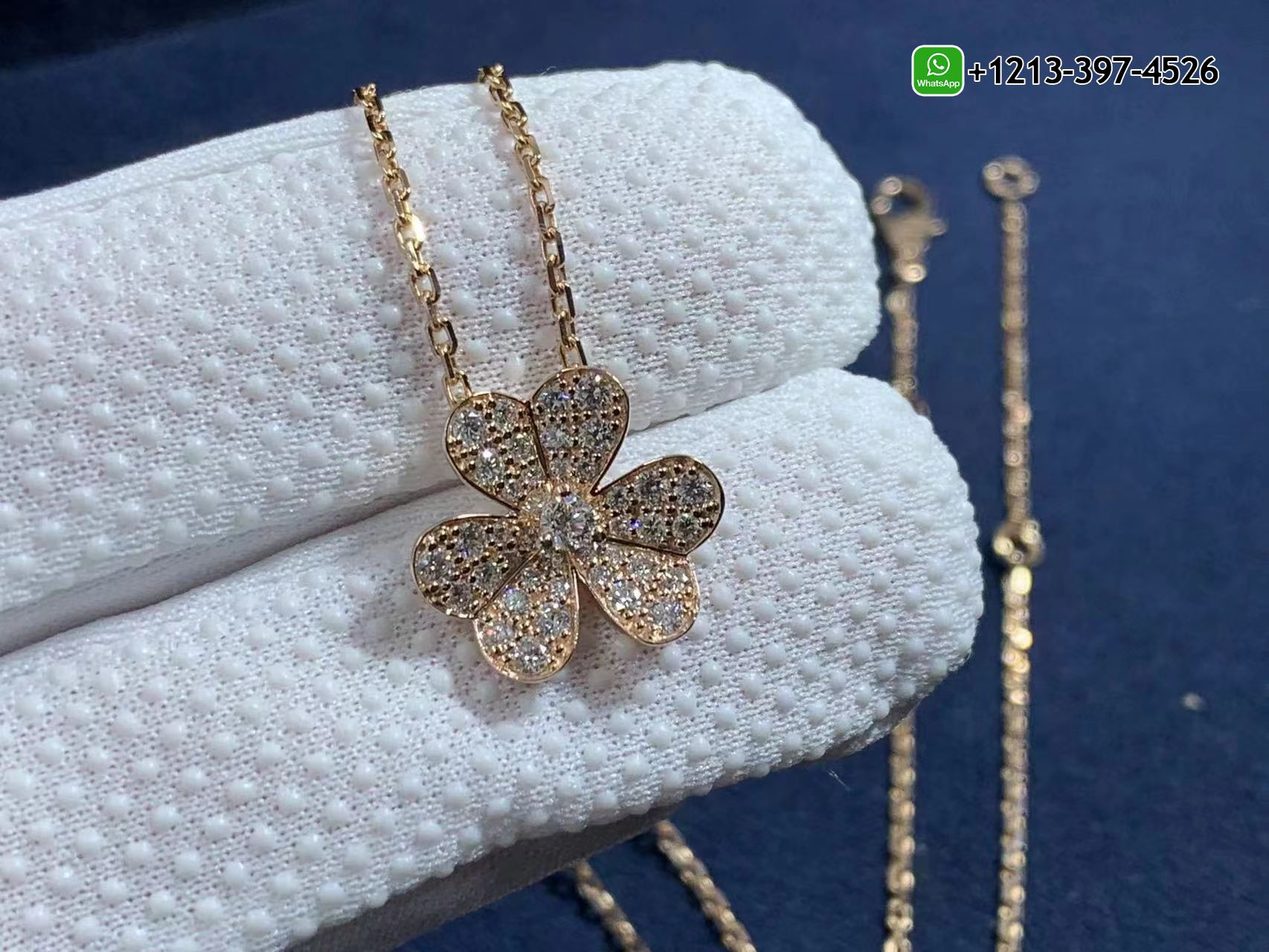 Van-Cleef-Arpels-18k-Rose-Gold-Frivole-Diamond-Small-Model-Pendant-Necklace-VCARP7RL00-7.jpg Custom Made Best Quality 1:1 Cheap Van Cleef & Arpels 18k Rose Gold Frivole Diamond Small Model Pendant Necklace - High Quality 18k Gold and Diamond Luxury Distinctive Collection Designer Jewelry Customized Factory Price - Image 8