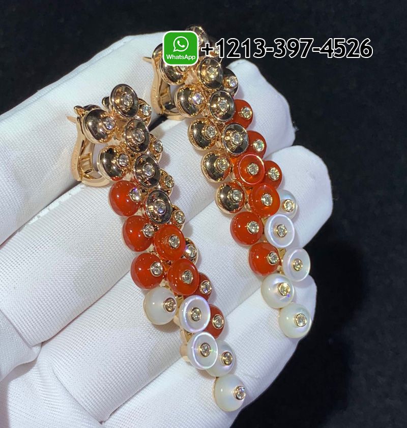 Van-Cleef-Arpels-18k-Rose-Gold-Mother-of-pearl-Carnelian-Diamonds-Bouton-dor-Earrings-VCARO77300-1.jpg Best Sellers 1:1 Quality Cheap Van Cleef & Arpels 18k Rose Gold Mother-of-pearl Carnelian Diamonds Bouton d’or Earrings - High Quality 18k Gold and Diamond Luxury Distinctive Collection Designer Jewelry Customized Factory Price - Image 2
