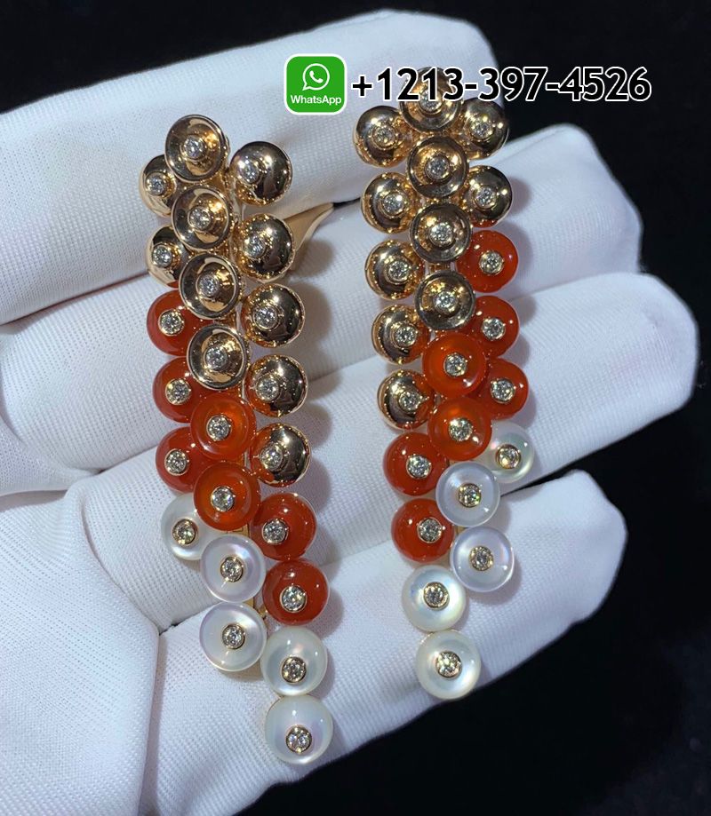 Van-Cleef-Arpels-18k-Rose-Gold-Mother-of-pearl-Carnelian-Diamonds-Bouton-dor-Earrings-VCARO77300-2.jpg Best Sellers 1:1 Quality Cheap Van Cleef & Arpels 18k Rose Gold Mother-of-pearl Carnelian Diamonds Bouton d’or Earrings - High Quality 18k Gold and Diamond Luxury Distinctive Collection Designer Jewelry Customized Factory Price - Image 3