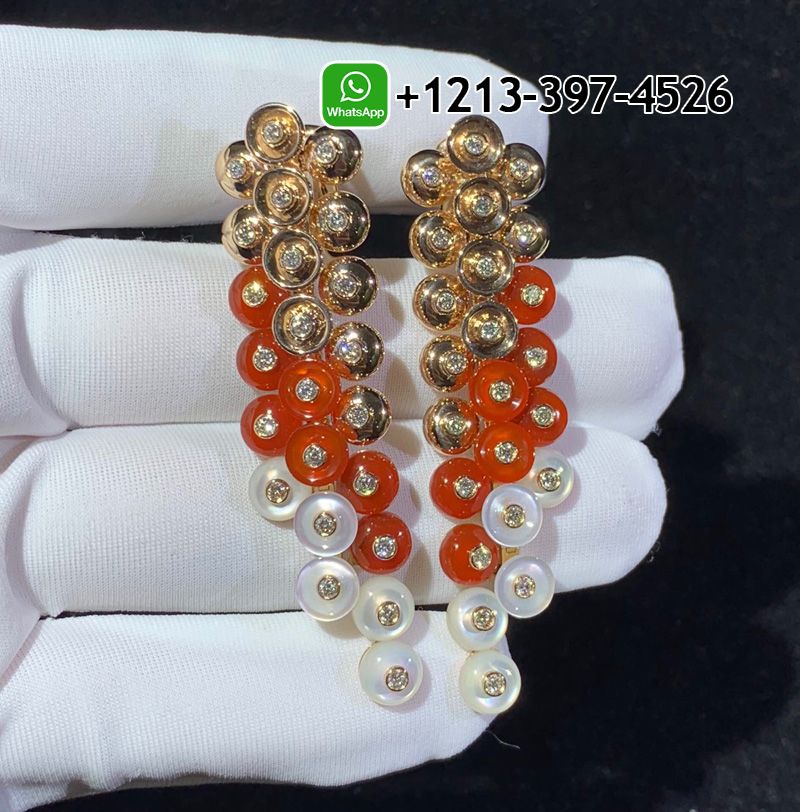 Van-Cleef-Arpels-18k-Rose-Gold-Mother-of-pearl-Carnelian-Diamonds-Bouton-dor-Earrings-VCARO77300-5.jpg Best Sellers 1:1 Quality Cheap Van Cleef & Arpels 18k Rose Gold Mother-of-pearl Carnelian Diamonds Bouton d’or Earrings - High Quality 18k Gold and Diamond Luxury Distinctive Collection Designer Jewelry Customized Factory Price - Image 6
