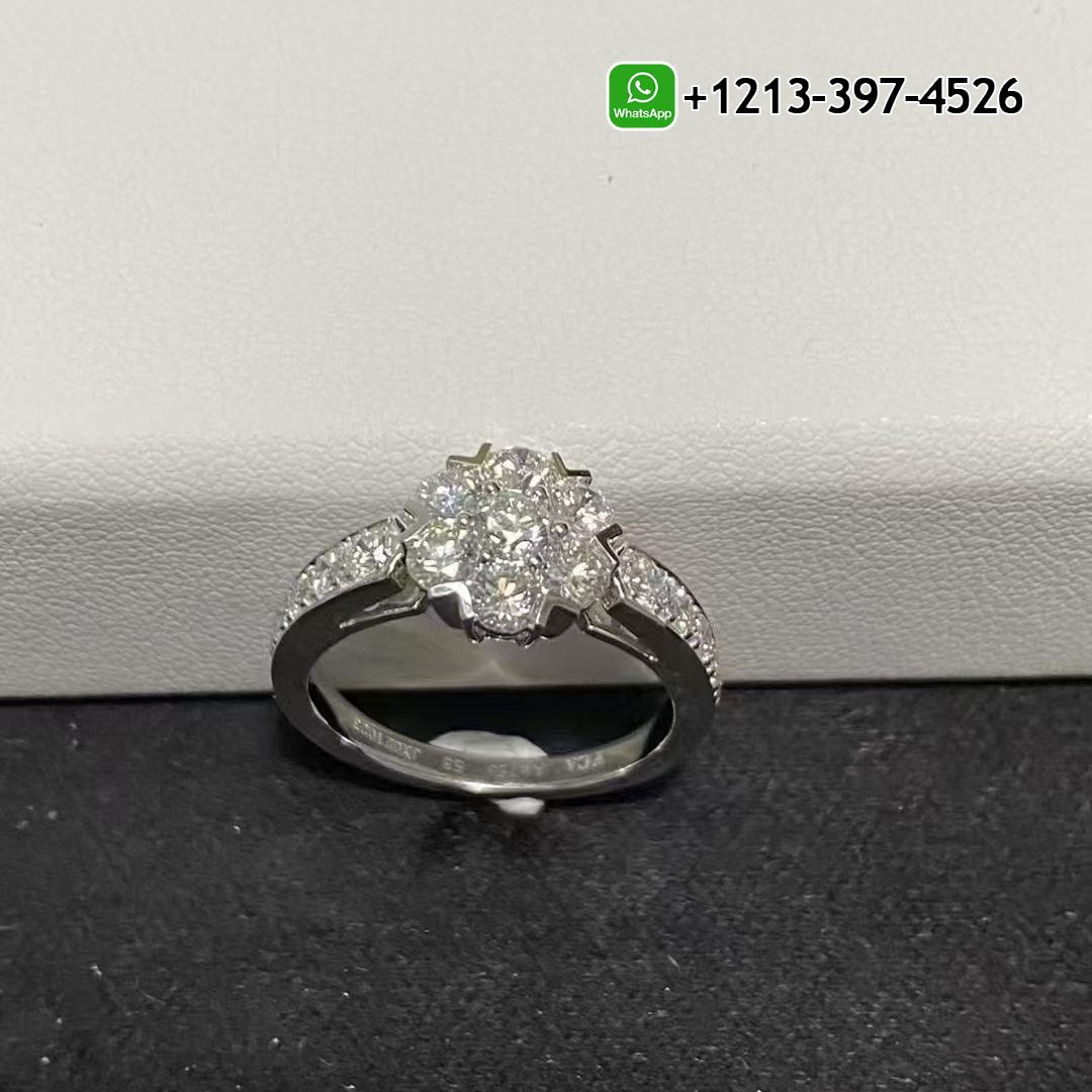 Van-Cleef-Arpels-18k-White-Gold-Diamond-Fleurette-Flower-Ring-VCARO8FO00-3.jpg Best Sellers 1:1 Quality Cheap Custom Made Van Cleef & Arpels 18k White Gold Diamond Fleurette Flower Ring - High Quality 18k Gold and Diamond Luxury Distinctive Collection Designer Jewelry Customized Factory Price - Image 4