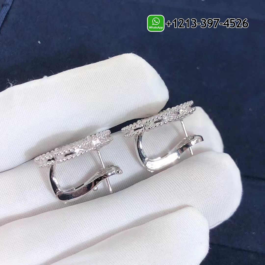 Van-Cleef-Arpels-18k-White-Gold-Pave-Diamond-Singe-Motif-Magic-Alhambra-Earrings-VCARN9ZR00-5.jpg Custom Made Best Quality 1:1 Van Cleef & Arpels 18k White Gold Pave Diamond Singe Motif Magic Alhambra Earrings - High Quality 18k Gold and Diamond Luxury Distinctive Collection Designer Jewelry Customized Factory Price - Image 6