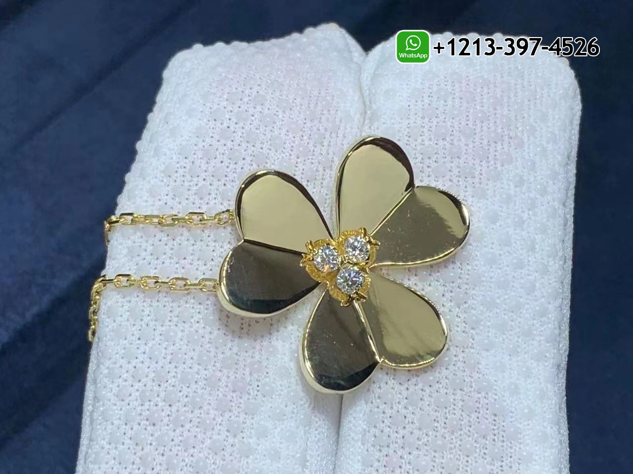 Van-Cleef-Arpels-18k-Yellow-Gold-0.16ct-Diamond-Large-Model-Frivole-Pendant-Necklace-VCARC96800-4.jpg Custom Made Best Quality 1:1 Van Cleef & Arpels 18k Yellow Gold 0.16ct Diamond Large Model Frivole Pendant Necklace - High Quality 18k Gold and Diamond Luxury Distinctive Collection Designer Jewelry Customized Factory Price - Image 5