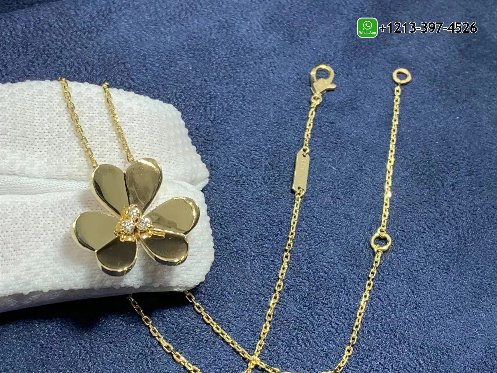 Van-Cleef-Arpels-18k-Yellow-Gold-0.16ct-Diamond-Large-Model-Frivole-Pendant-Necklace-VCARC96800-6.jpg Custom Made Best Quality 1:1 Van Cleef & Arpels 18k Yellow Gold 0.16ct Diamond Large Model Frivole Pendant Necklace - High Quality 18k Gold and Diamond Luxury Distinctive Collection Designer Jewelry Customized Factory Price - Image 7