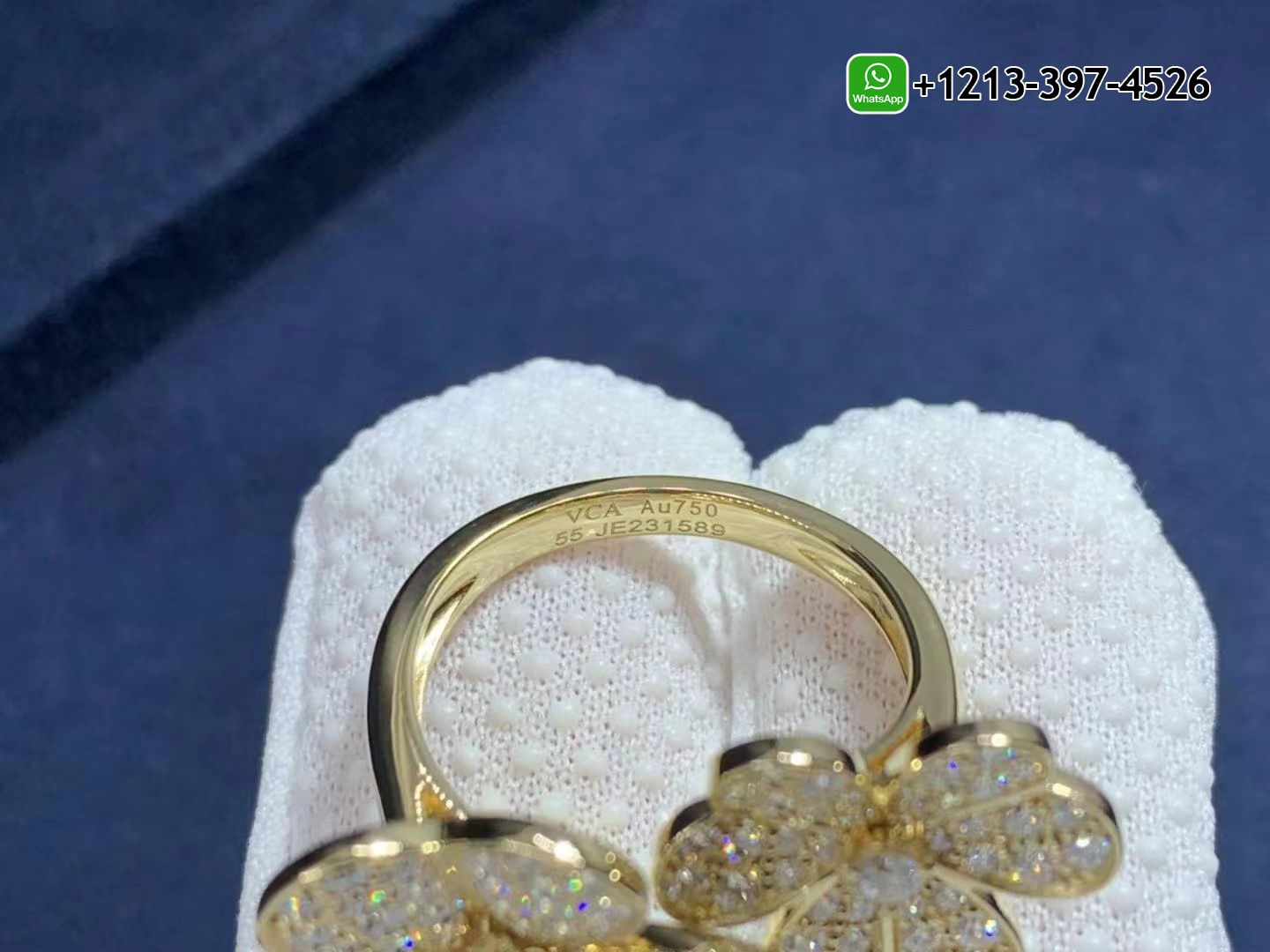 Van-Cleef-Arpels-18k-Yellow-Gold-Frivole-Diamond-Between-the-finger-Ring-VCARP0J800-1.jpg Custom Made Best Quality 1:1 Cheap Van Cleef & Arpels 18k Yellow Gold Frivole Diamond Between-the-finger Ring - High Quality 18k Gold and Diamond Luxury Distinctive Collection Designer Jewelry Customized Factory Price - Image 2