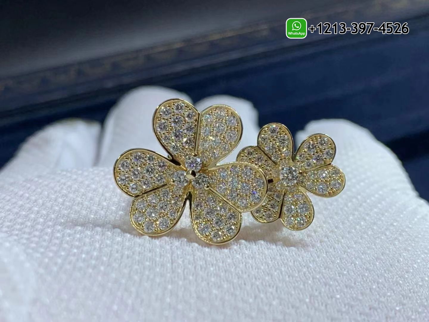 Van-Cleef-Arpels-18k-Yellow-Gold-Frivole-Diamond-Between-the-finger-Ring-VCARP0J800-6.jpg Custom Made Best Quality 1:1 Cheap Van Cleef & Arpels 18k Yellow Gold Frivole Diamond Between-the-finger Ring - High Quality 18k Gold and Diamond Luxury Distinctive Collection Designer Jewelry Customized Factory Price - Image 7