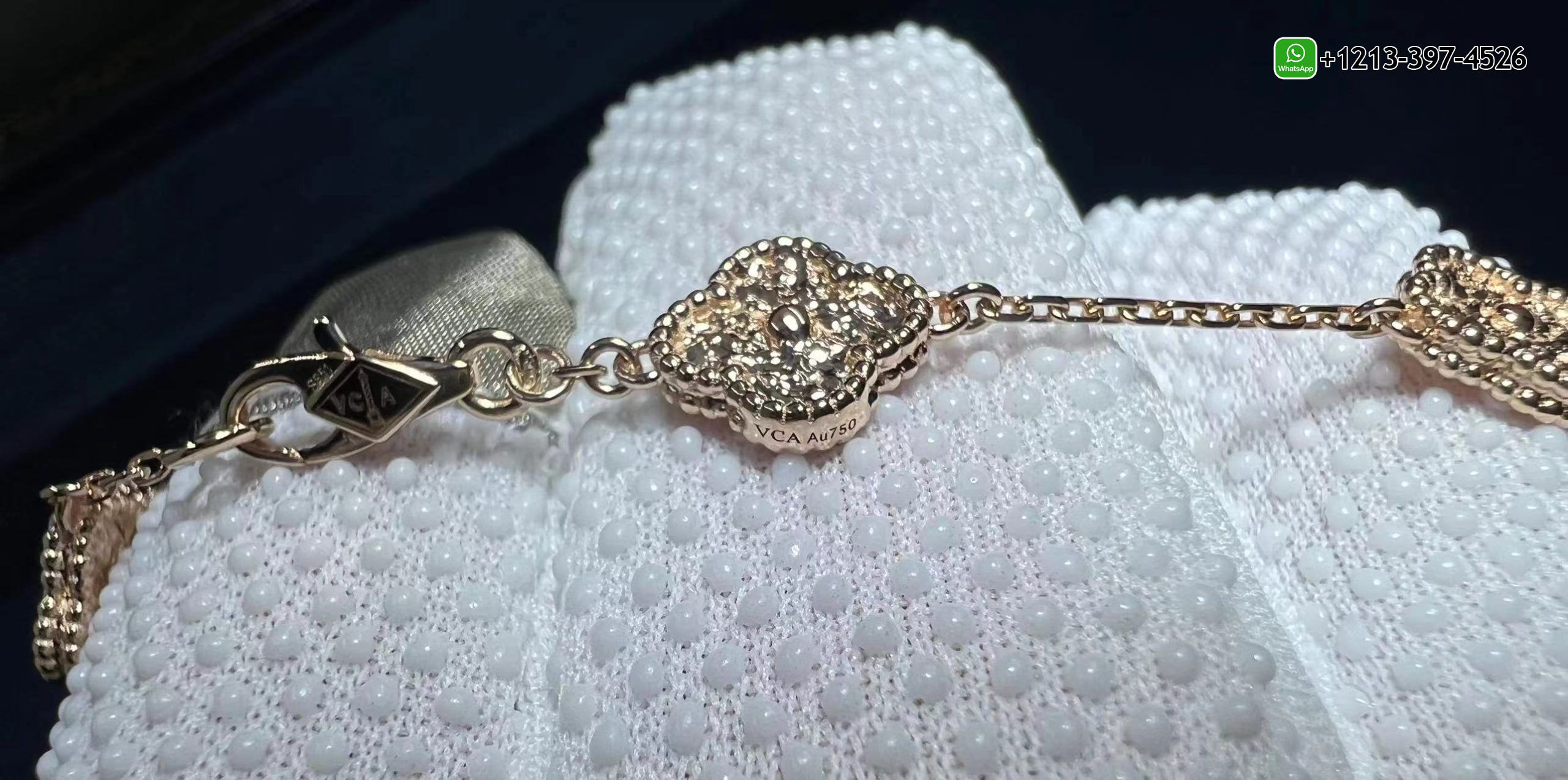 Van-Cleef-Arpels-6-Motifs-18K-Rose-Gold-Sweet-Alhambra-Bracelet-VCARO8DD00-6-scaled-1.jpg Custom Made 1:1 Top Quality Van Cleef & Arpels 6 Motifs 18K Rose Gold Sweet Alhambra Bracelet - High Quality 18k Gold and Diamond Luxury Distinctive Collection Designer Jewelry Customized Factory Price - Image 7