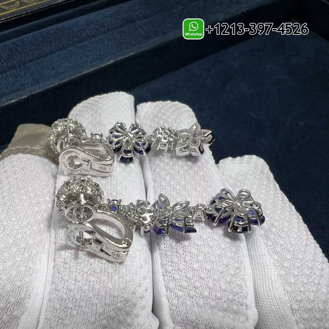 Van-Cleef-Arpels-Folie-des-Pres-Blue-Sapphire-Diamonds-18k-White-Gold-Earrings-VCARP05G00-6.jpg Custom Made Best Sellers Quality 1:1 Van Cleef & Arpels Folie des Pres Blue Sapphire Diamonds 18k White Gold Earrings - High Quality 18k Gold and Diamond Luxury Distinctive Collection Designer Jewelry Customized Factory Price - Image 7