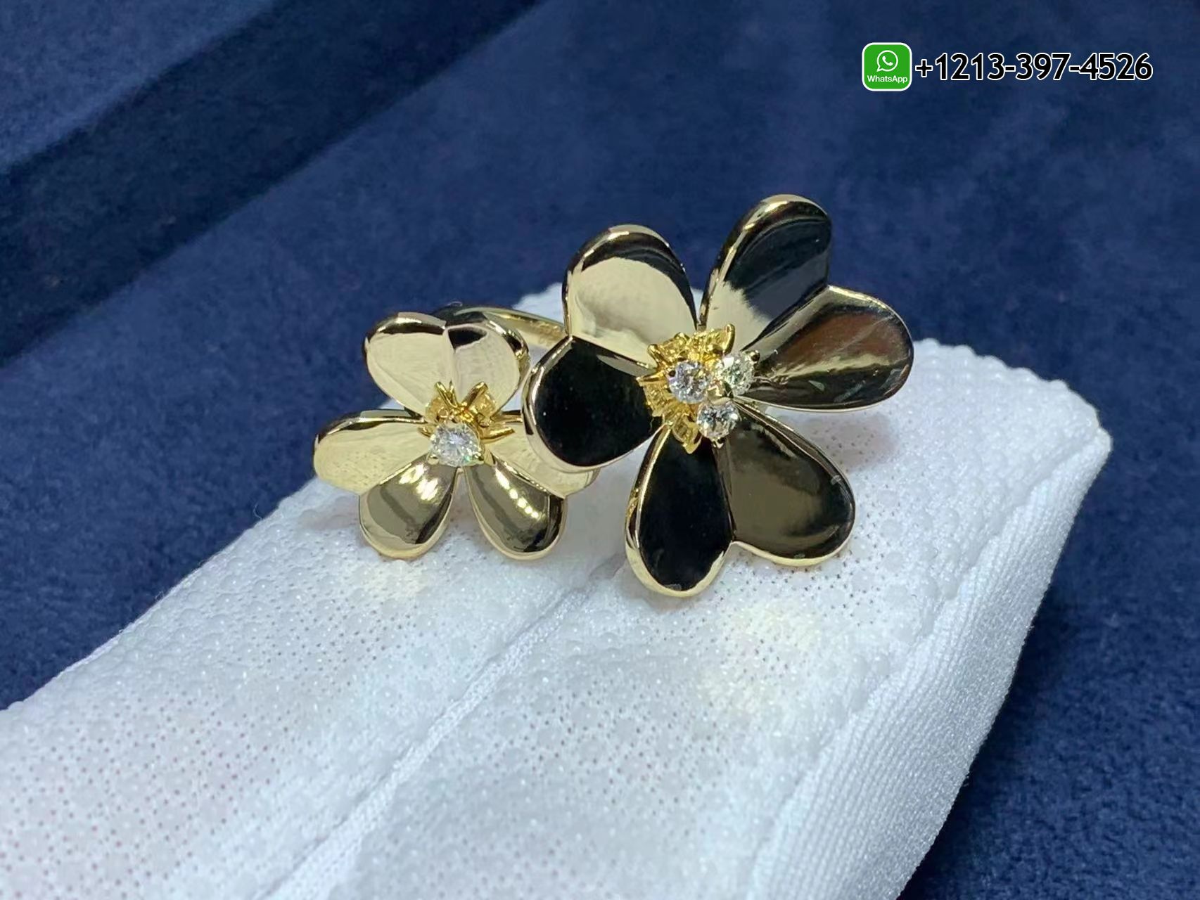 Van-Cleef-Arpels-Frivole-18k-Yellow-Gold-Diamond-Flower-Between-the-Finger-Ring-VCARB67600-5.jpg Best Sellers 1:1 Quality Cheap Custom Made Van Cleef & Arpels Frivole 18k Yellow Gold Diamond Flower Between the Finger Ring - High Quality 18k Gold and Diamond Luxury Distinctive Collection Designer Jewelry Customized Factory Price - Image 6