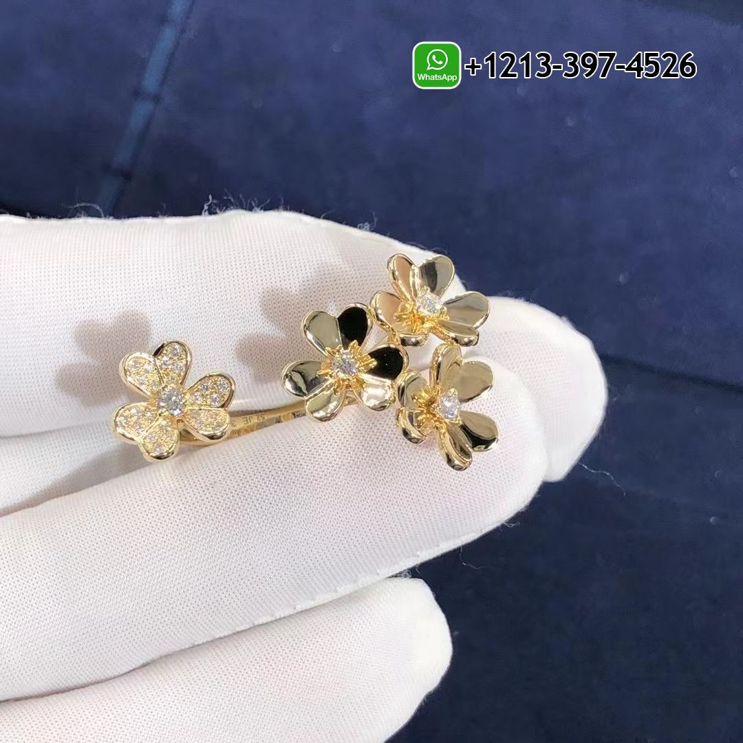 Van-Cleef-Arpels-Frivole-Between-The-Finger-18K-Yellow-Gold-Diamond-Flower-Ring-VCARP3W500-5.jpg Custom Made Best Quality 1:1 Van Cleef & Arpels Frivole Between The Finger 18K Yellow Gold Diamond Flower Ring - High Quality 18k Gold and Diamond Luxury Distinctive Collection Designer Jewelry Customized Factory Price - Image 5