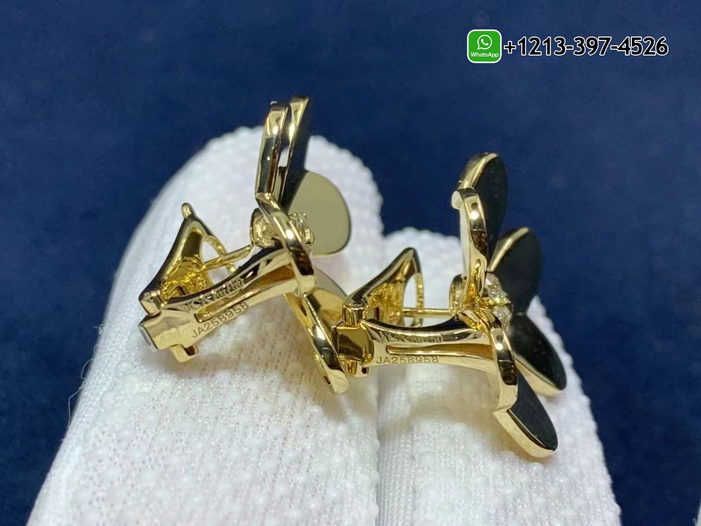 Van-Cleef-Arpels-Frivole-Large-Model-18k-Yellow-Gold-Diamonds-Earrings-VCARB65900-2.jpg Best Sellers 1:1 Quality Cheap Custom Made Van Cleef & Arpels Frivole Large Model 18k Yellow Gold Diamonds Earrings - High Quality 18k Gold and Diamond Luxury Distinctive Collection Designer Jewelry Customized Factory Price - Image 4