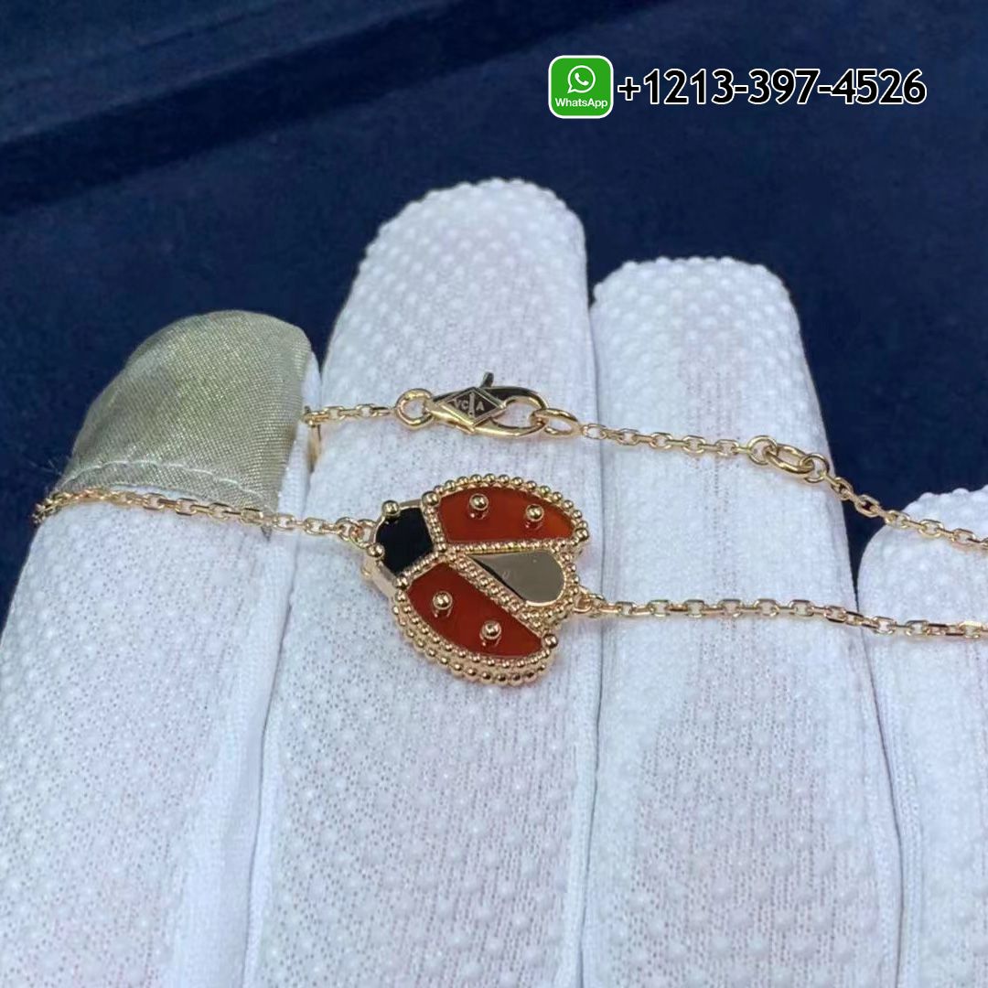 Van-Cleef-Arpels-Lucky-Spring-18K-Rose-Gold-Carnelian-Onyx-Open-Wings-Ladybug-Bracelet-1.jpg Best Sellers 1:1 Quality Cheap Custom Made Van Cleef & Arpels Lucky Spring 18K Rose Gold Carnelian & Onyx Open Wings Ladybug Bracelet - High Quality 18k Gold and Diamond Luxury Distinctive Collection Designer Jewelry Customized Factory Price