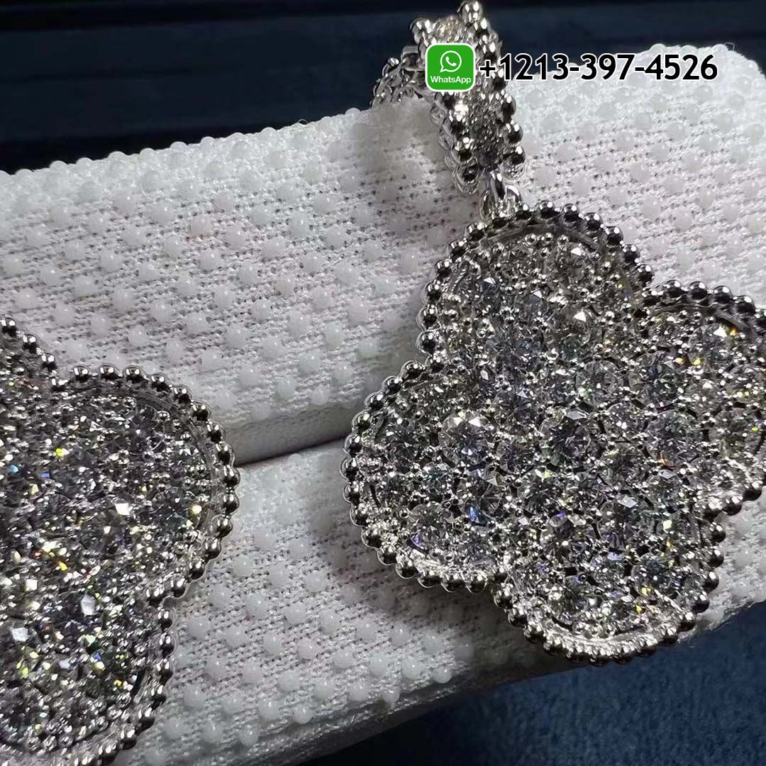 Van-Cleef-Arpels-Magic-Alhambra-1-Motif-Full-Diamond-Paved-18k-White-Gold-Long-Necklace-VCARO49O00-4.jpg Custom Made Best Quality 1:1 Van Cleef & Arpels Magic Alhambra 1 Motif Full Diamond Paved 18k White Gold Long Necklace - High Quality 18k Gold and Diamond Luxury Distinctive Collection Designer Jewelry Customized Factory Price - Image 5