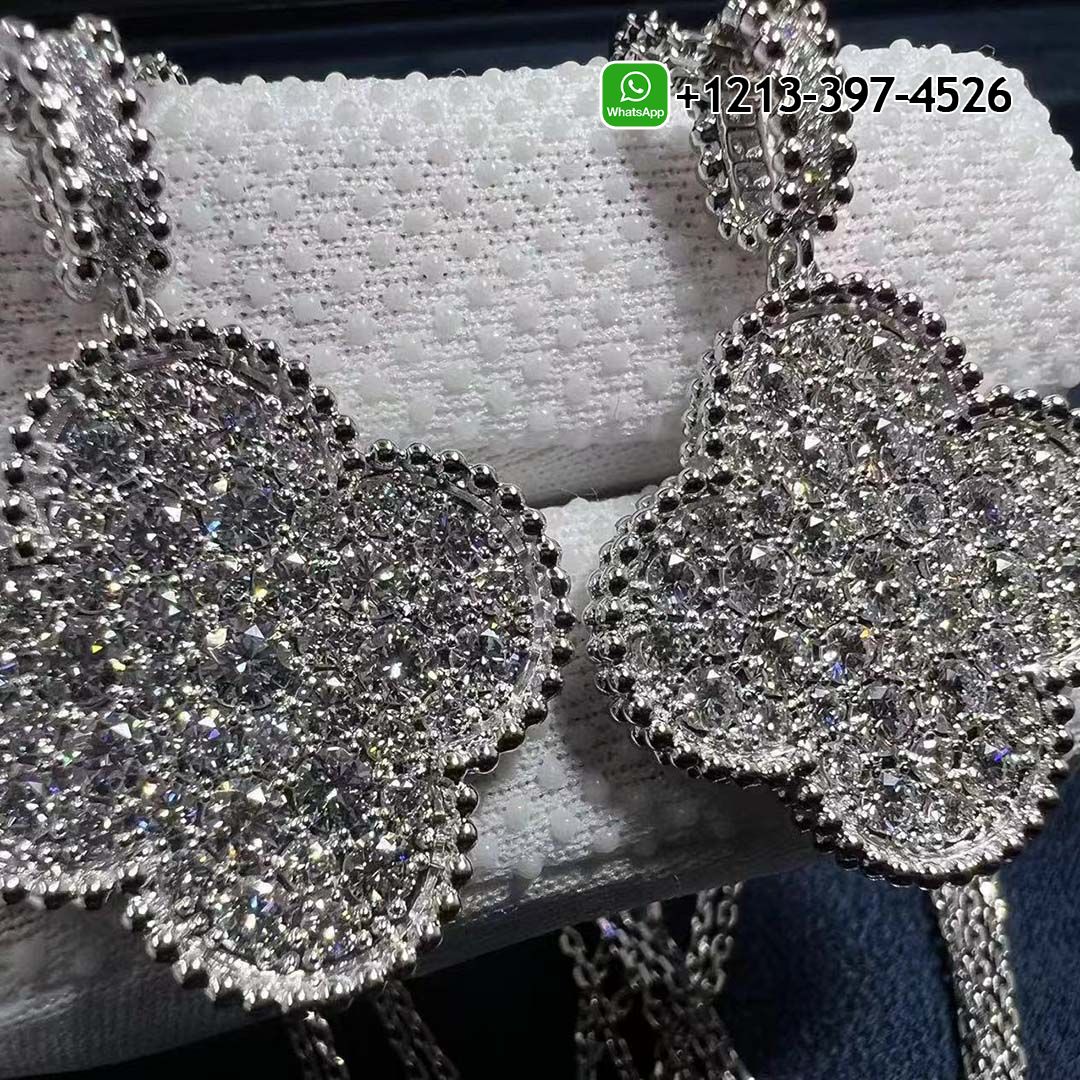 Van-Cleef-Arpels-Magic-Alhambra-1-Motif-Full-Diamond-Paved-18k-White-Gold-Long-Necklace-VCARO49O00-7.jpg Custom Made Best Quality 1:1 Van Cleef & Arpels Magic Alhambra 1 Motif Full Diamond Paved 18k White Gold Long Necklace - High Quality 18k Gold and Diamond Luxury Distinctive Collection Designer Jewelry Customized Factory Price - Image 8