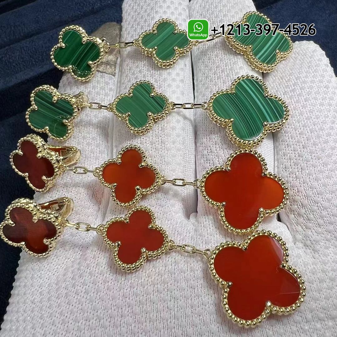 Van-Cleef-Arpels-Magic-Alhambra-3-Motif-Malachite-18K-Yellow-Gold-Long-Earrings-VCARO2AG00.jpg Best Sellers 1:1 Quality Cheap Custom Made Van Cleef & Arpels Magic Alhambra 3 Motif Malachite 18K Yellow Gold Long Earrings - High Quality 18k Gold and Diamond Luxury Distinctive Collection Designer Jewelry Customized Factory Price