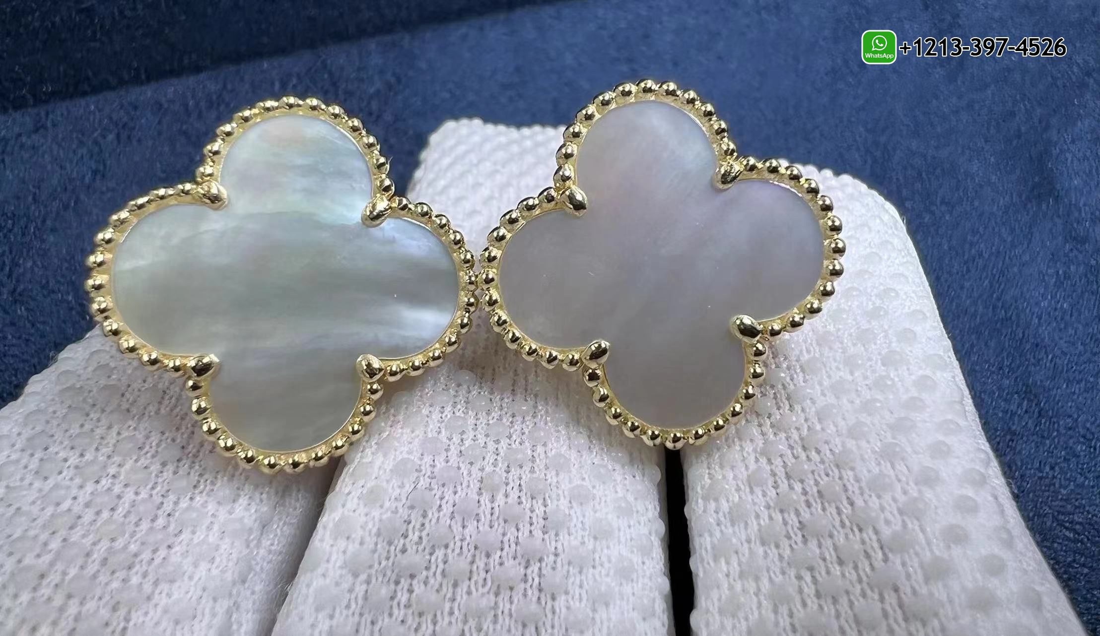 Van-Cleef-Arpels-Magic-Alhambra-Mother-of-Pearl-18k-Yellow-Gold-Earrings-VCARA43700-5.jpg Custom Made Best Sellers Quality 1:1 Van Cleef & Arpels Magic Alhambra Mother of Pearl 18k Yellow Gold Earrings - High Quality 18k Gold and Diamond Luxury Distinctive Collection Designer Jewelry Customized Factory Price - Image 6