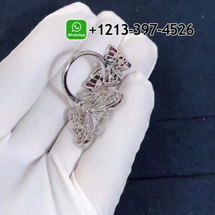 Van-Cleef-Arpels-Mystery-Set-Ruby-Diamonds-Two-Flying-Butterfly-Between-The-Finger-Ring-VCARF27100-7.jpg Best Sellers 1:1 Quality Cheap Custom Made Van Cleef & Arpels Mystery-Set Ruby & Diamonds Two Flying Butterfly Between The Finger Ring - High Quality 18k Gold and Diamond Luxury Distinctive Collection Designer Jewelry Customized Factory Price - Image 8
