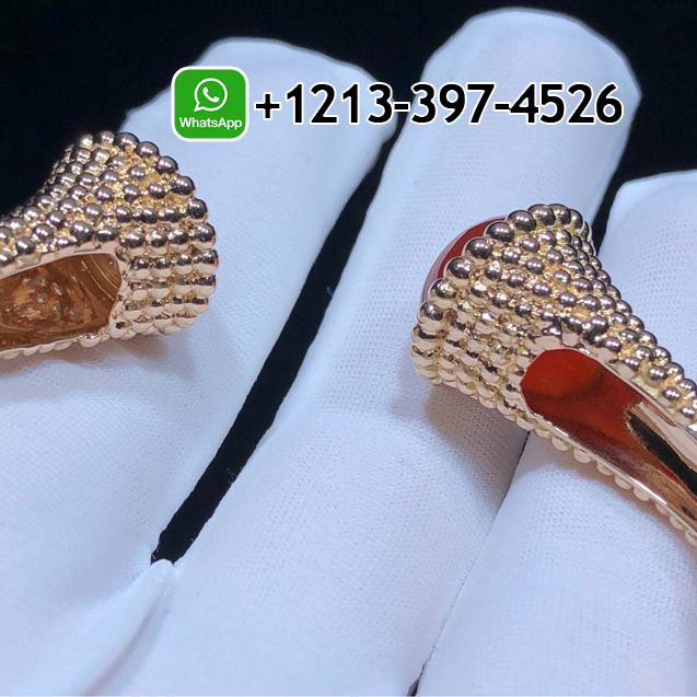 Van-Cleef-Arpels-Perlee-Couleurs-18K-Rose-Gold-Carnelian-Diamonds-Medium-Model-Bracelet-VCARP27400-6.jpg Custom Made Best Quality 1:1 Van Cleef & Arpels Perlée Couleurs 18K Rose Gold Carnelian Diamonds Medium Model Bracelet - High Quality 18k Gold and Diamond Luxury Distinctive Collection Designer Jewelry Customized Factory Price - Image 7