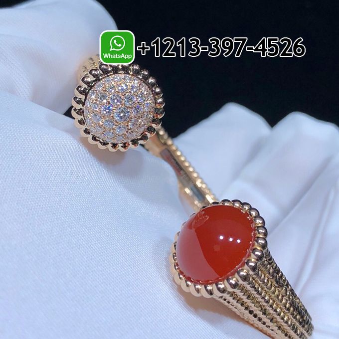 Van-Cleef-Arpels-Perlee-Couleurs-18K-Rose-Gold-Carnelian-Diamonds-Medium-Model-Bracelet-VCARP27400-8.jpg Custom Made Best Quality 1:1 Van Cleef & Arpels Perlée Couleurs 18K Rose Gold Carnelian Diamonds Medium Model Bracelet - High Quality 18k Gold and Diamond Luxury Distinctive Collection Designer Jewelry Customized Factory Price - Image 9