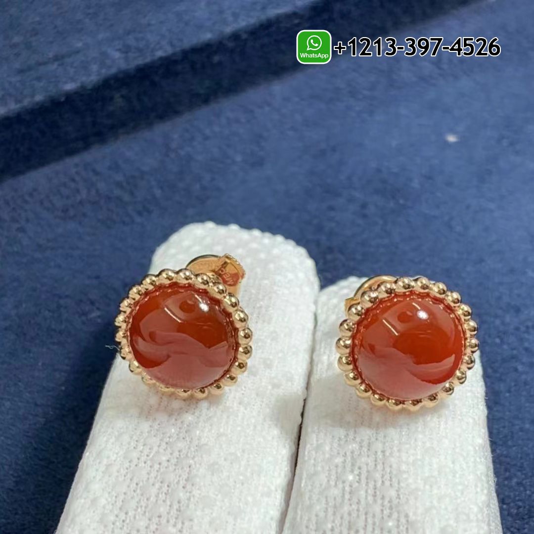 Van-Cleef-Arpels-Perlee-Couleurs-18K-Rose-Gold-Carnelian-Earrings-VCARP4E000.jpg Custom Made Best Quality 1:1 Cheap Van Cleef & Arpels Perlée Couleurs 18K Rose Gold Carnelian Earrings - High Quality 18k Gold and Diamond Luxury Distinctive Collection Designer Jewelry Customized Factory Price